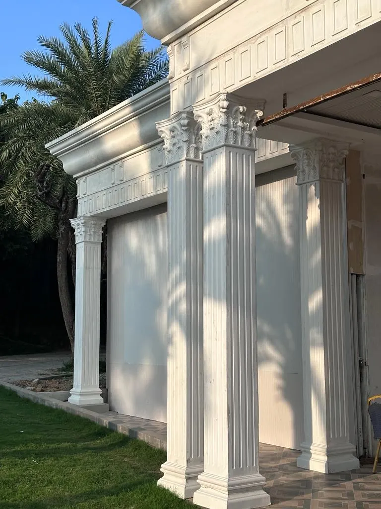 The portico with fluted pilasters, Princess Golf